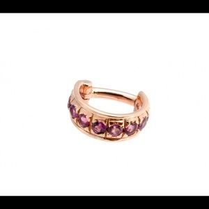 BVLA “Taj” septum clicker 14k with rhodolite